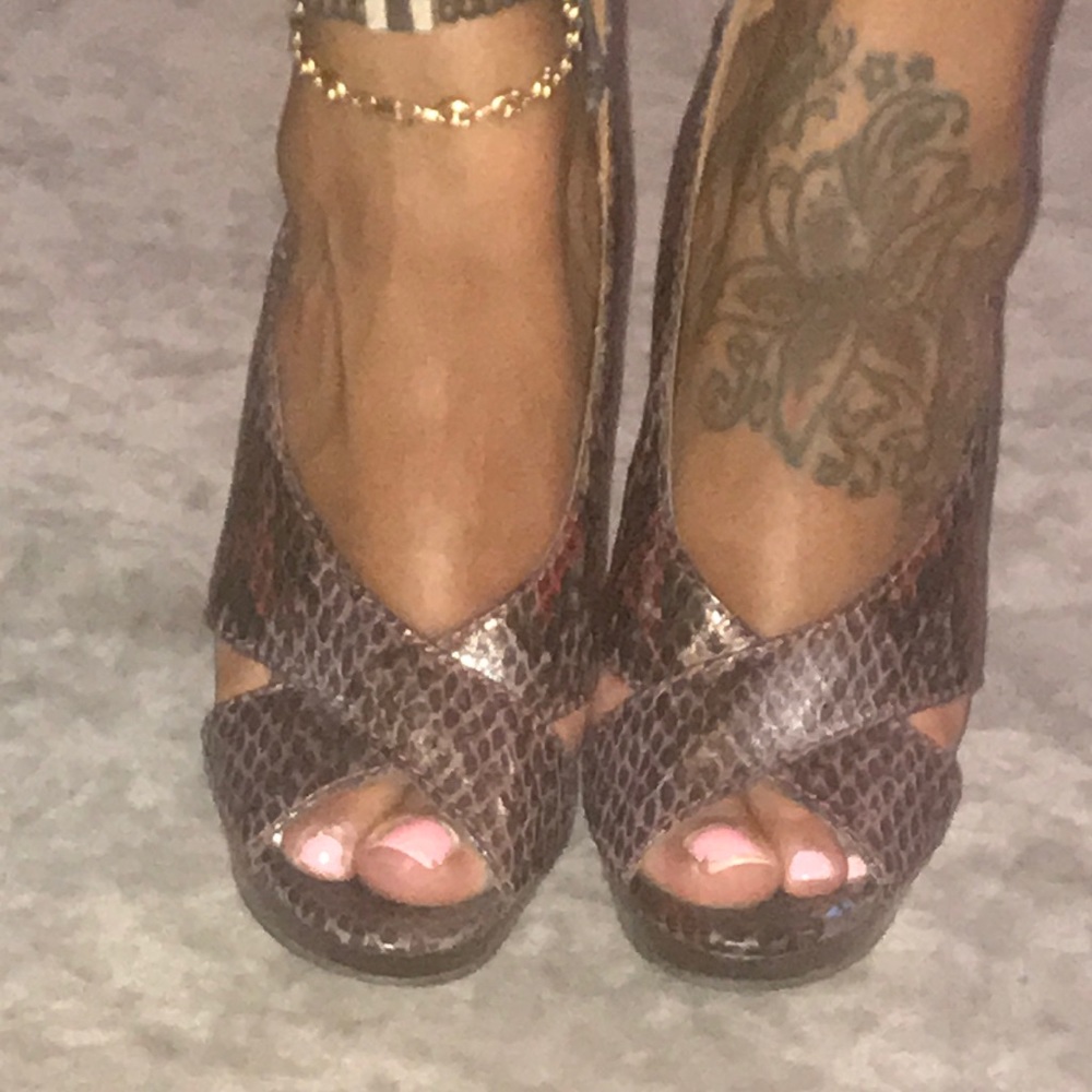 Steven By Steve Madden Size 7 Reptile 5in Heels - image 2